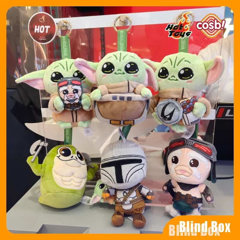 Фото В наличии: Оригинальные игрушки Hot Toys The Mandalorian & Grogu Cosbi, брелок-сюрприз, подарочные игрушки, фигурка Дина Джарина, подарки, игрушки №1