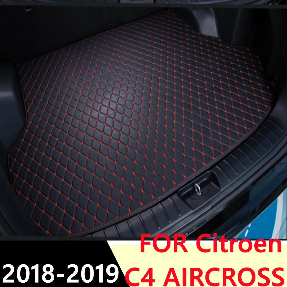 

Коврик для багажника автомобиля Citroen C4 AIRCROSS 18 19, плоский задний ковер XPE для любой погоды, подкладка для багажника