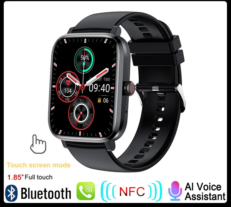 

2023 New dial-up call men full touch voice assistant sports fitness bracelet IP68 waterproof men's smart watch Hot Free shipping
