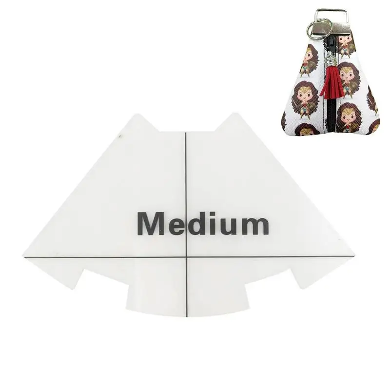 Набор трафаретов для ключей милый треугольный брелок прозрачные стеганые