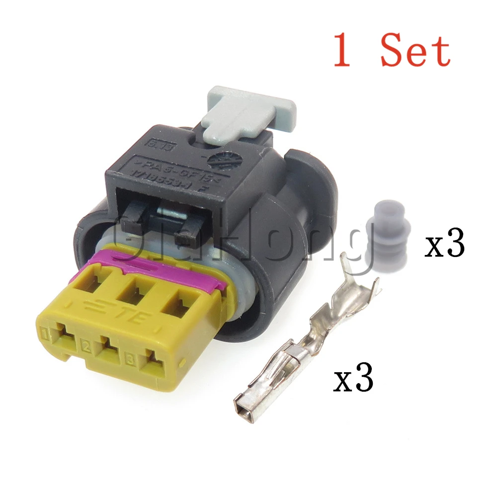 1 комплект, 3-сторонний 06E973703 автозапчасти 4-1718644-1 Автомобильный соединитель проводки 1-1718652-3 1718653-1 Водонепроницаемая электрическая розетка