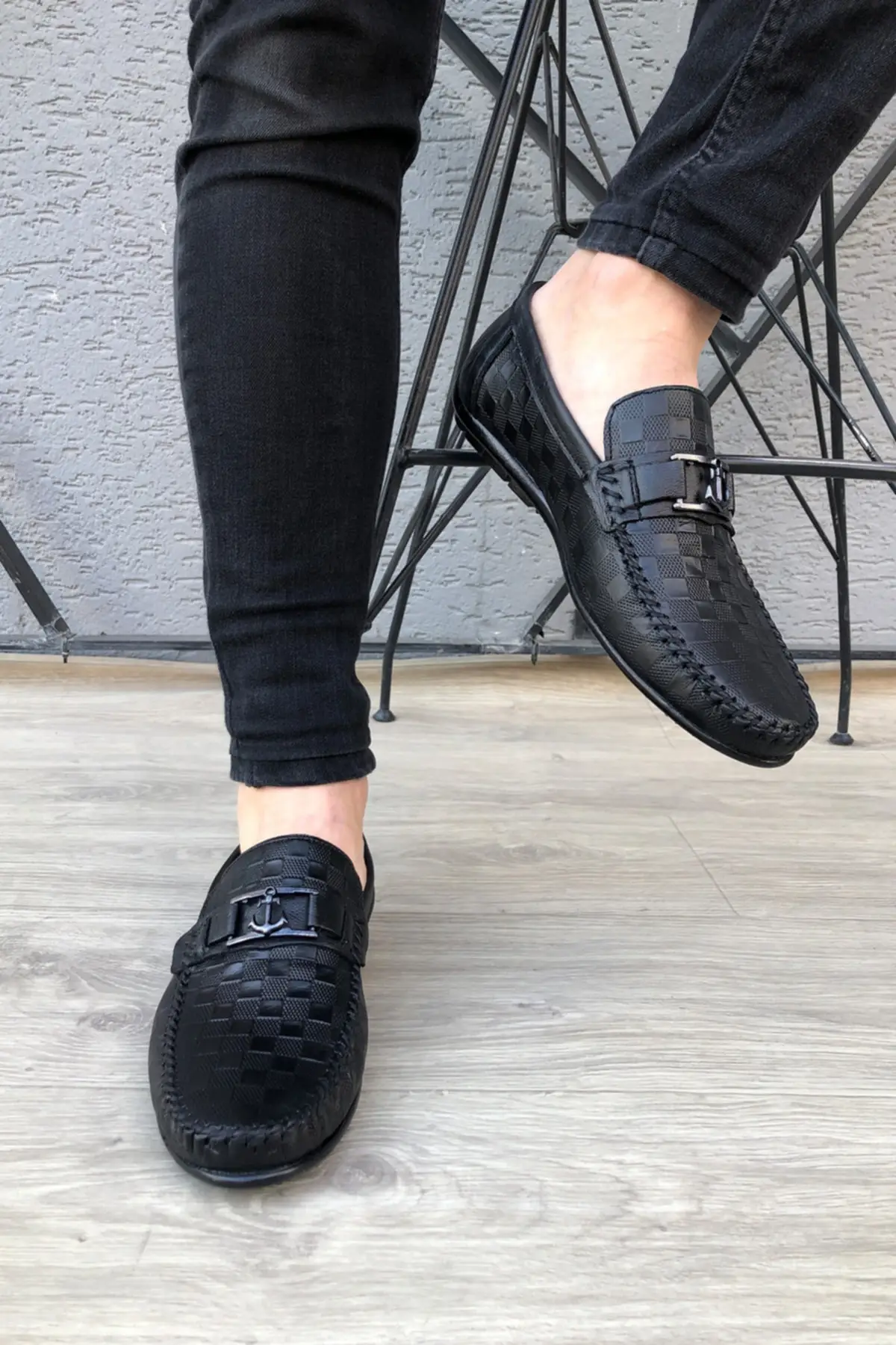 

Men's Shoes Genuine Leather Orthopedic Black Casual Summer New Style Men Loafers Soft Comfortable Comfortable Shoes