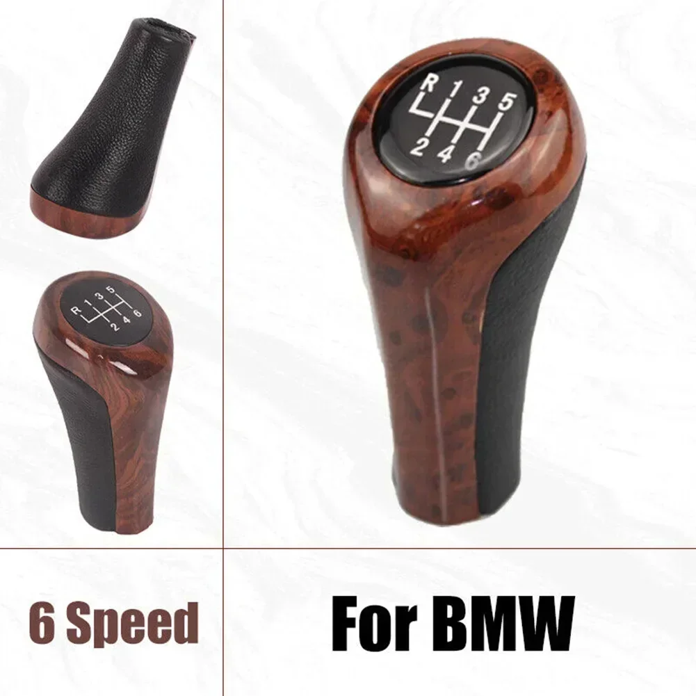 Рычаг переключения передач с древесным зерном 5/6 скоростей для BMW 1 3 5 6 7 серии E81 E82