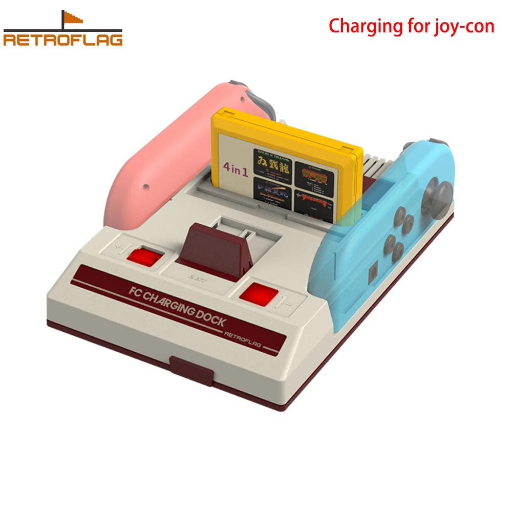 

RETROFLAG FC Charing Dock for Switch Joy-con Chargers Station for Nintendo Switch OLED NS Lite Joy-Con Left Right Controller