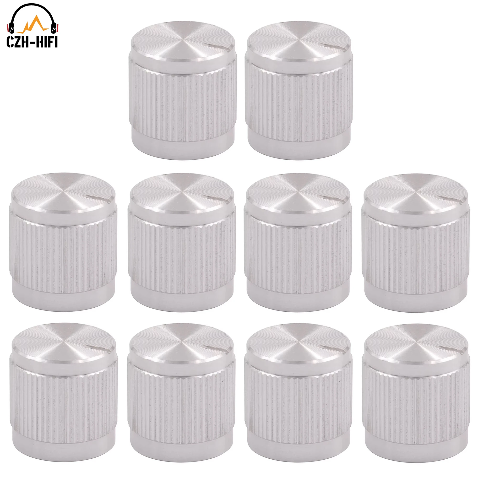 10 шт. 15x15 мм металлическая ручка-указатель крышка кнопка шляпа потенциометр