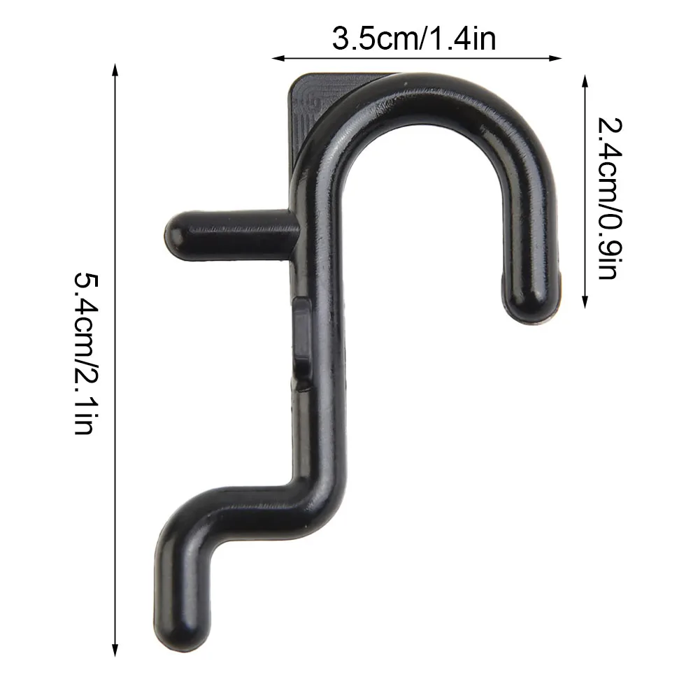 

Brand New Home.garden Outdoor Plastic Hook Storage Supplies 100Pcs Black Good Wear Resistance Low Cost Plastic