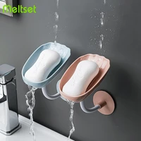 new soap box bendable soap holder punch free drain shower soap dish for bathroom storage tray soap container bathroom supplies