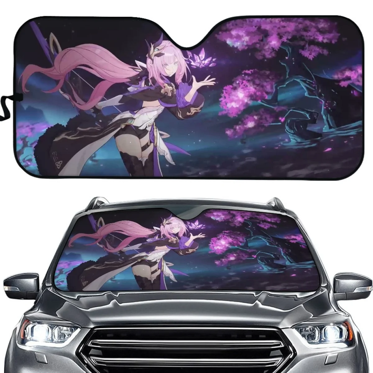 

Солнцезащитный козырек автомобильный, Универсальный складной солнцезащитный козырек с красивым мультяшным аниме дизайном