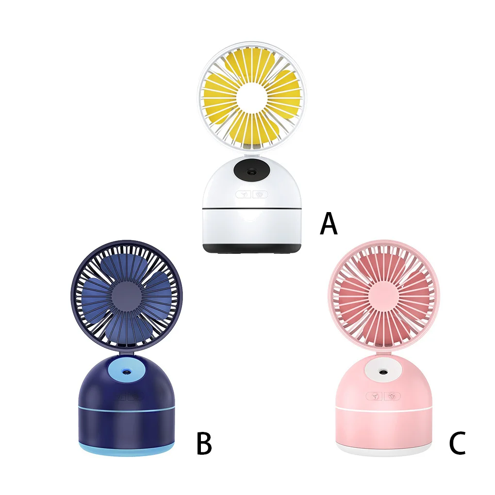 

Water Mist Fan Summer Adjustable Portable 200ML Humidifier Moisturizing Spray Cooling Household Study Cooler Pink