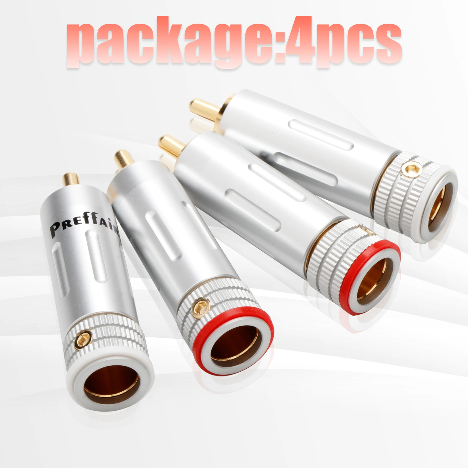 Hi-Fi аудио разъем RCA позолоченный