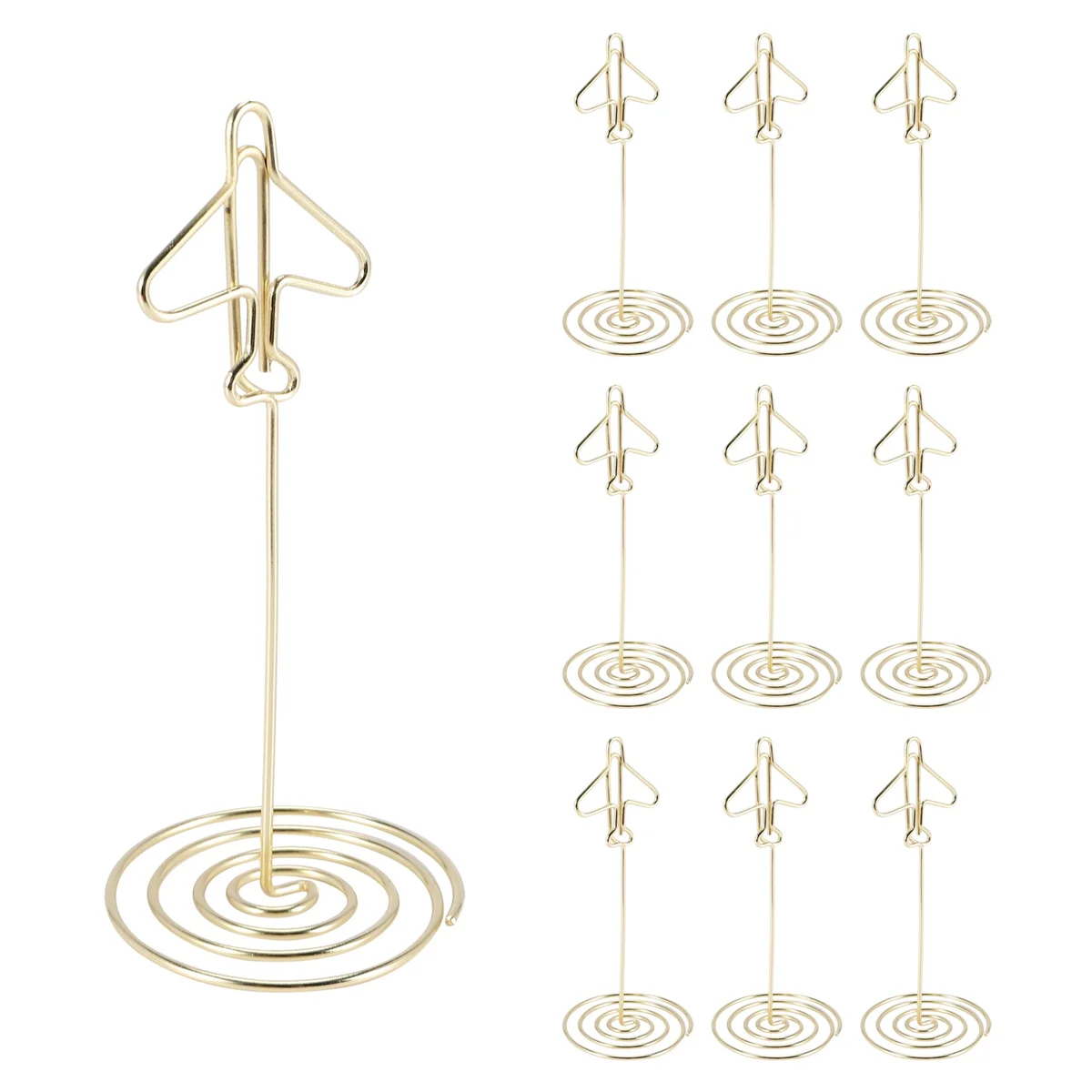 10 шт. держатель для заметок номер стола карточек настольная металлическая