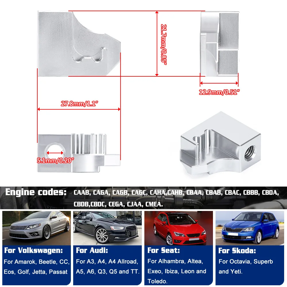 Впускной коллектор из алюминиевого сплава для VW Audi Skoda Seat 2.0 TDI CR аксессуар ремонта