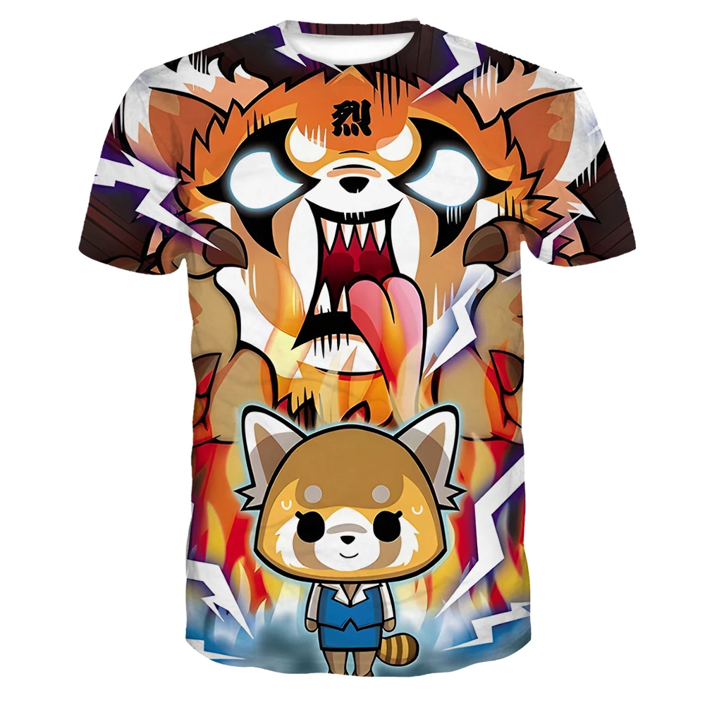 

Aggressive Retsuko 3D Printing T-shirts Lesser Panda T Shirts Men/women Take Offence Erupt Horror Oversized Tshirts Four Seasons