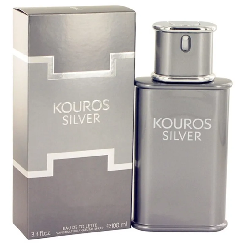 Fragrâncias masculinas presentes kouros prata eau de toilette corpo spray de longa duração colônia masculina