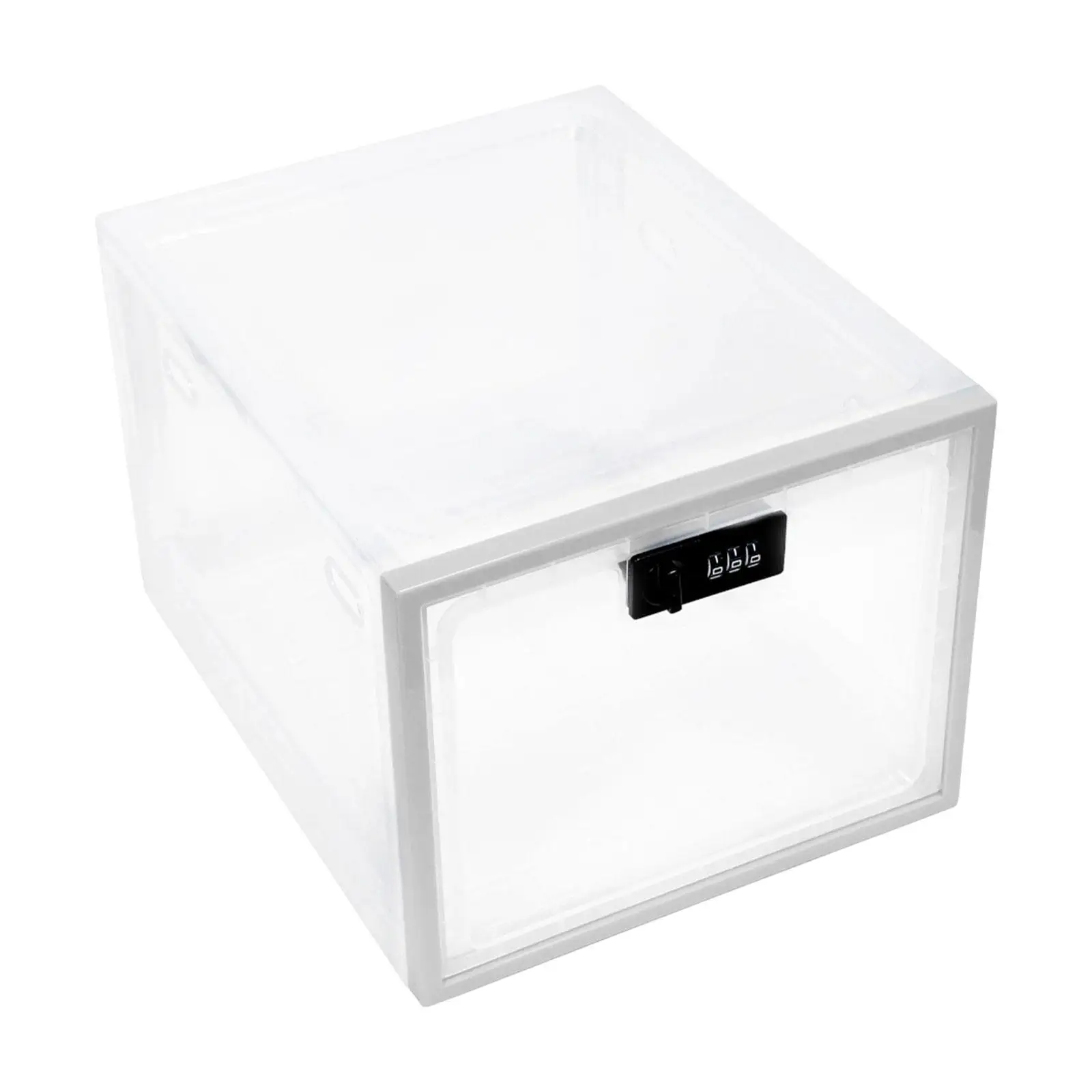 1x запираемая коробка запираемый ящик для хранения штабелируемый пластиковый