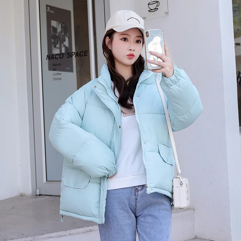 Winter Coat Women 2022 Fashion Winter Jacket Women Cotton Padded Parkas Outwear Solid Female Jacket Coat Clothing