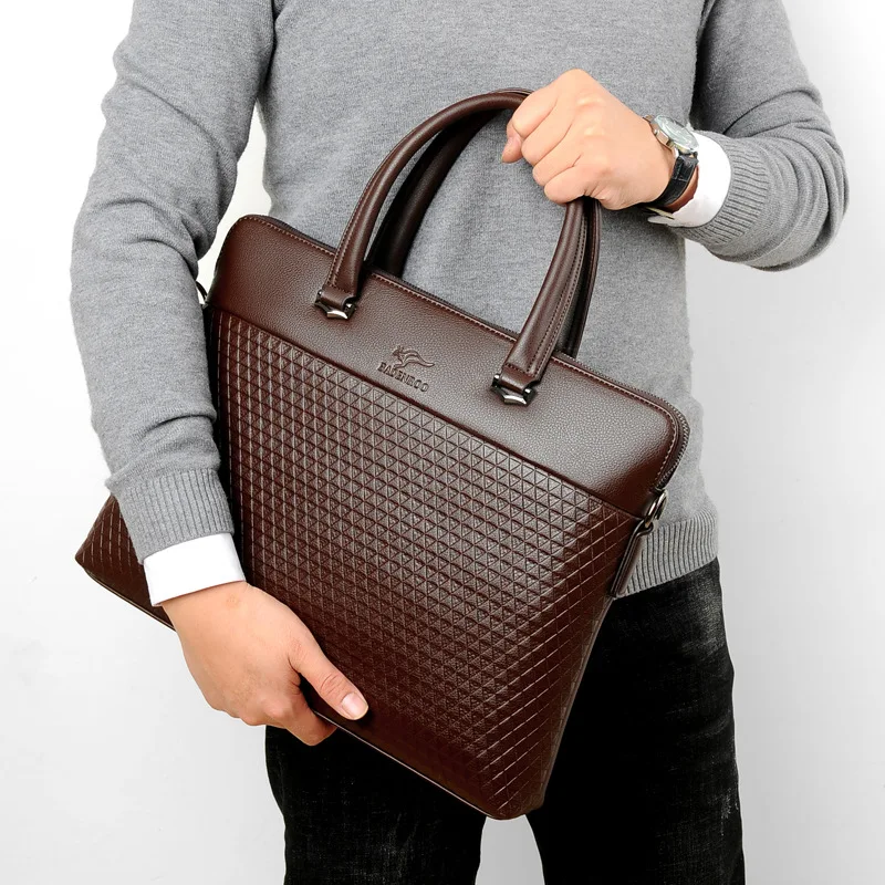 Man Business Briefcase 14 Inch Computer Laptop Bag Men's Office Bags Male Travel Shoulder Bag Big Capacity Handbag