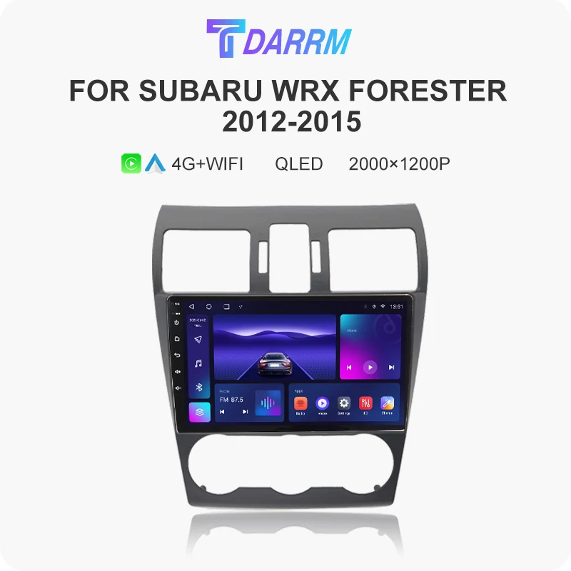 

9 Inch Android 12.0 Radio for Subaru WRX Forester 2012 2013 2014-2016 DVD Player GPS Navigation System Touch Screen 4G Head Unit