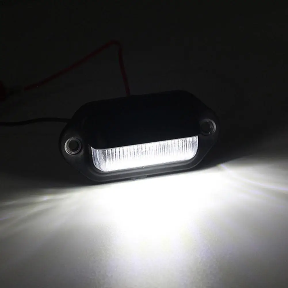 

Car License Number Plate Light 12V 6 LED For SUV Auto RV Truck Trailer Tail Light License Plate Lights Lamp Car Accessories