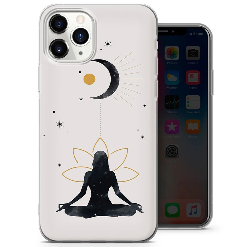 Хит продаж чехол для телефона Yoga Namaste Iphone 13 12 Mini 11 Pro Max 6 7 8 Plus X Xs XR SE 2020 прозрачный -