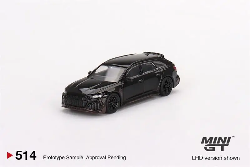 

PreSale MINI GT 1:64 ABT RS6 Johann Abt подпись издание черный LHD литые модели автомобилей Коллекция миниатюрных моделей