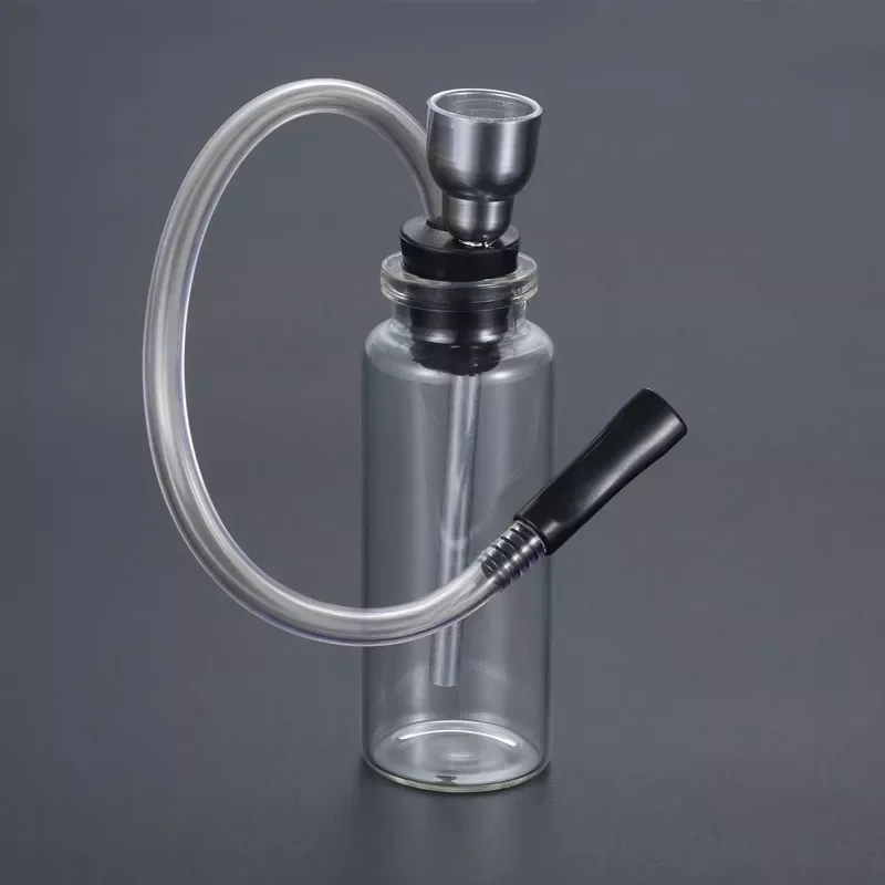 

105X18Mm Mini Draagbare Water Bong Kruid Pijp Aluminium Glas Tabak Rook Pijp Rook Accessoires