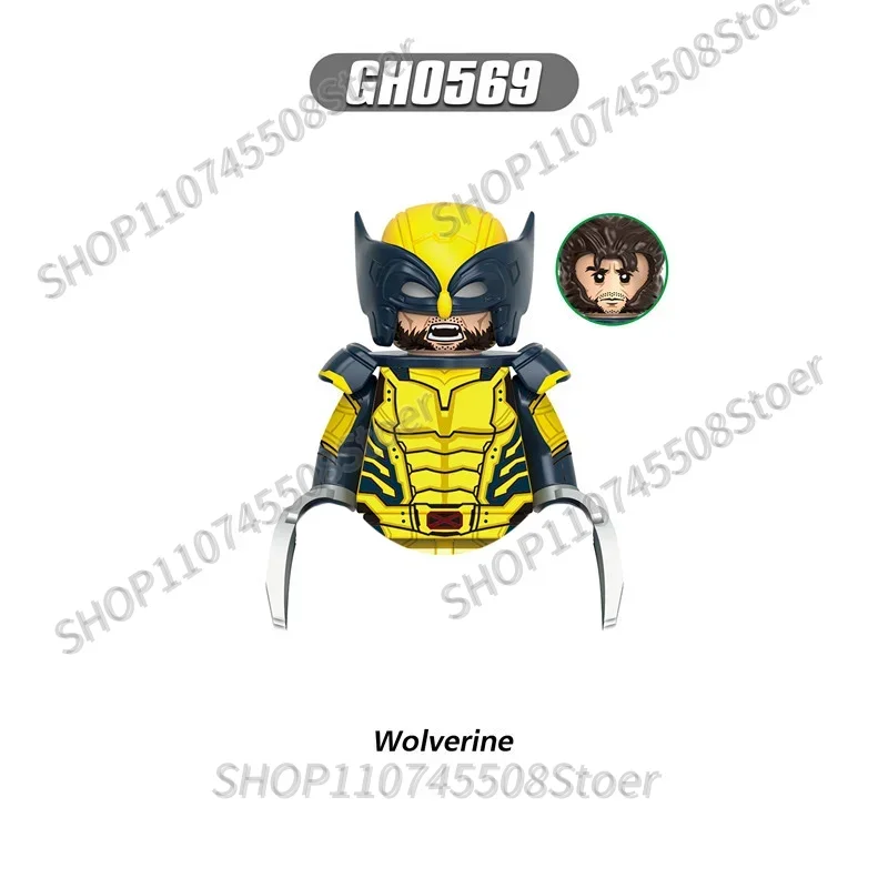 Фото Коллекционные игрушки Marvel: конструкторы Бэтгир, Магнето, Волкер, Скрем, Дэдпул, мини-кирпичики, подарки для вечеринок. №2