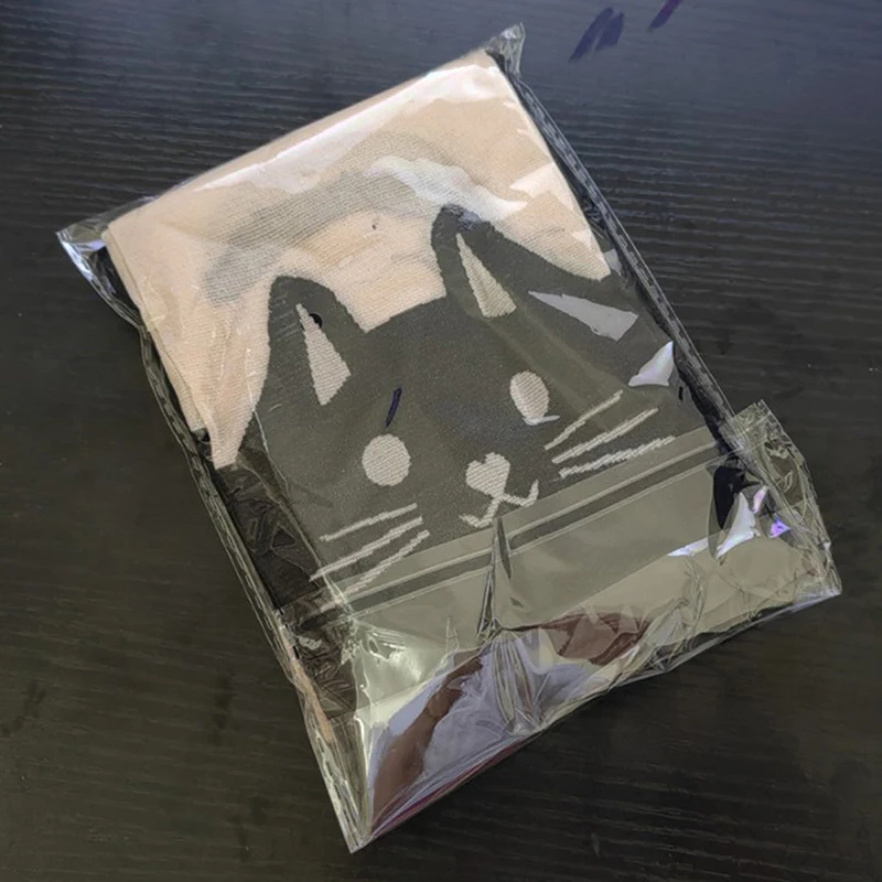 Акриловые женские сетчатые носки с милым мультяшным рисунком и татурованными