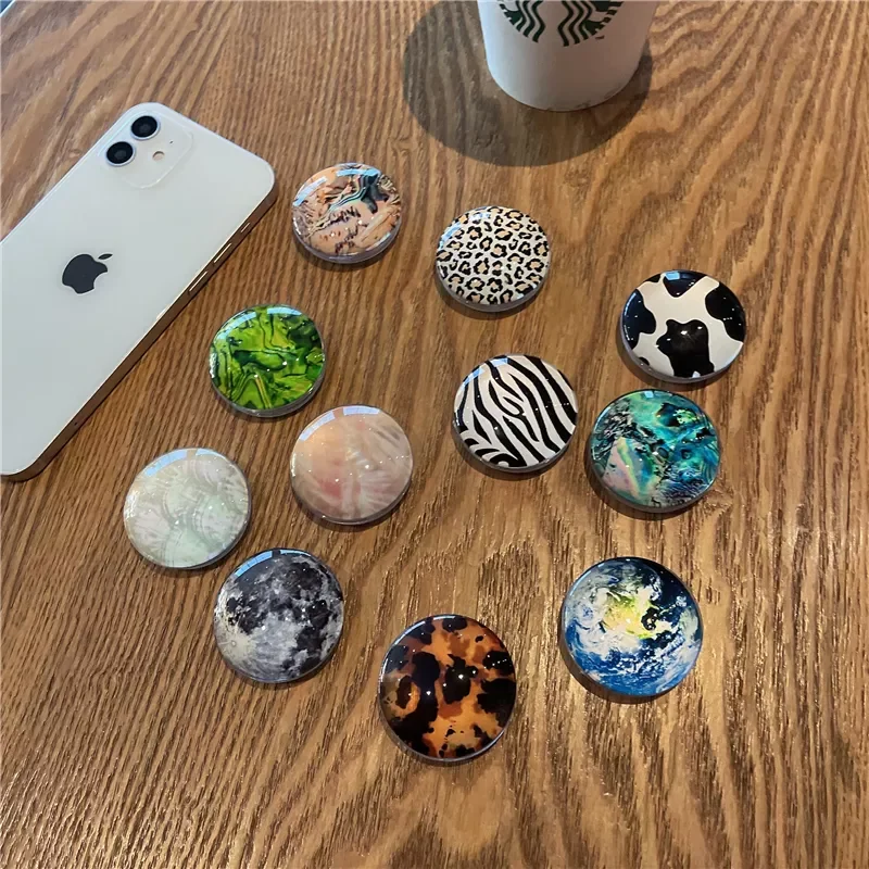 

Portable Grip Finger Ring Phone Holder for IPhone 13 12 Samsung Foldable Support Griptok Pocket Socket Stand Sticker Accessoires
