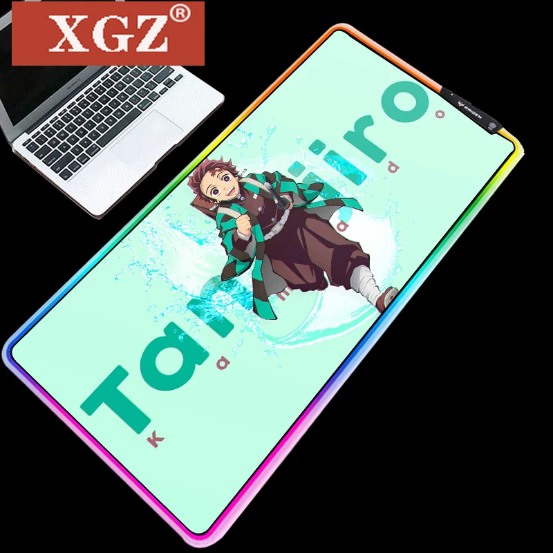 

Xgz Ghost Face Blade RGB Gaming Mouse Pad 900x400mm XXL LED Lighting Computer Desk Mat Gamer Mouse Pad Peripheral Csgo Non-slip
