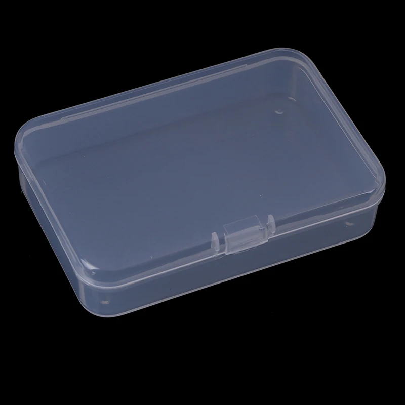 

1PCS New Transparent Plastic Storage Box Clear Multipurpose Display Case Plastic Jewelry Storage Boxes