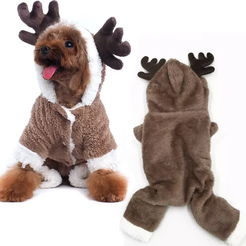

Pet Dog Christmas Costume Transformed Dress Sheep Rabbit Elk Jumpsuits Winter Clothes for Puppy Chihuahua Christmas Dog Clothes