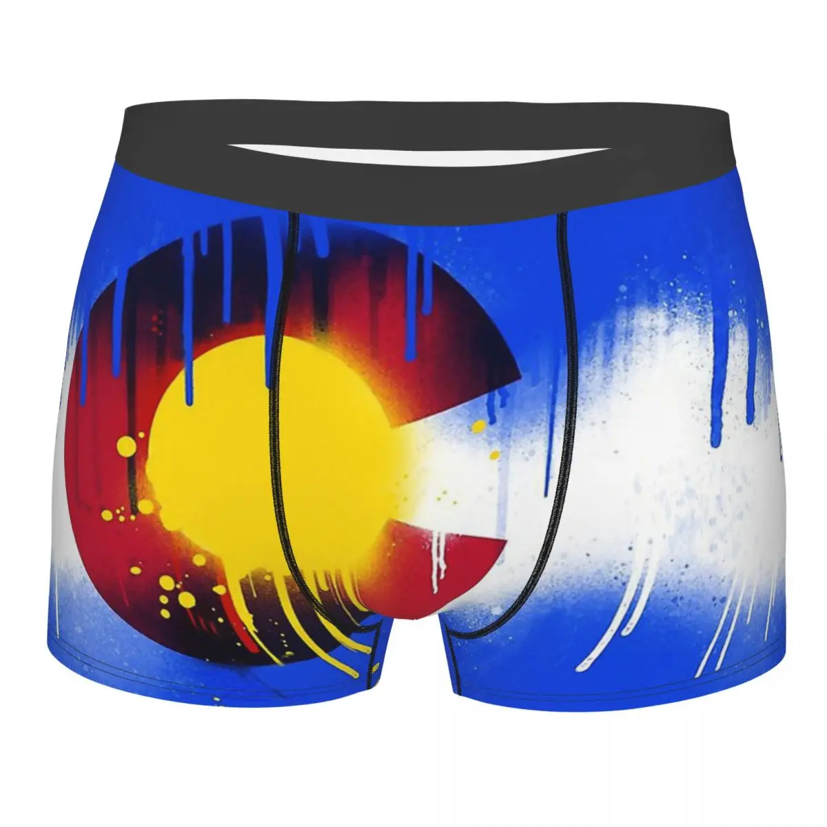 

National Flag Drippy Colorado Underpants Breathbale Panties Male Underwear Ventilate Shorts Boxer Briefs