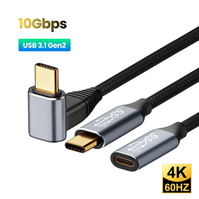 

USB-C 3.1Gen2 10Gbps 4K@60Hz Data Line PD100W 5A Fast Charging Cable for MacBook Steam Deck Samsung Oculus Quest 1 2 VR Link