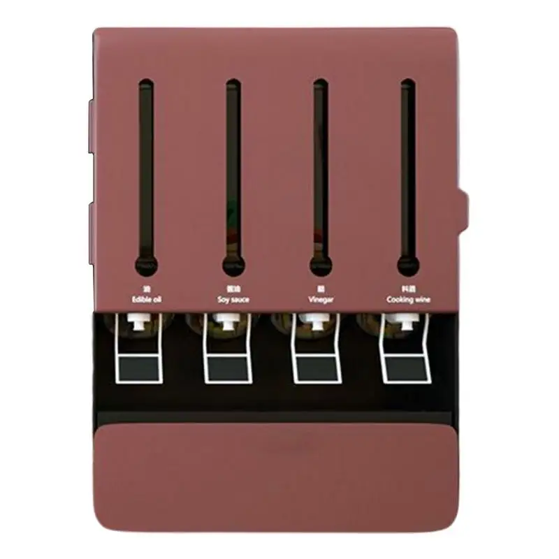 

Wall Mount Seasoning Box Seasoning Wall Rack Turntable Spice Rack Organizer For Kitchen Cabinet Multi-compartment Storage Space