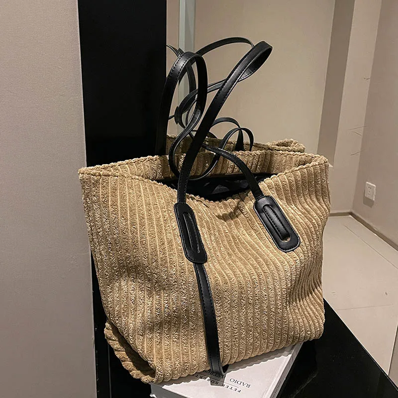 

Женская зимняя повседневная сумка на плечо, вместительная сумка для покупок, дорожная большая сумка-тоут