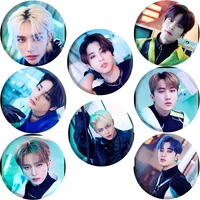 kpop new boys group stray kids tour trailer photo same backpack top decorated badge cartoon beautiful mirror keychain fan gifts