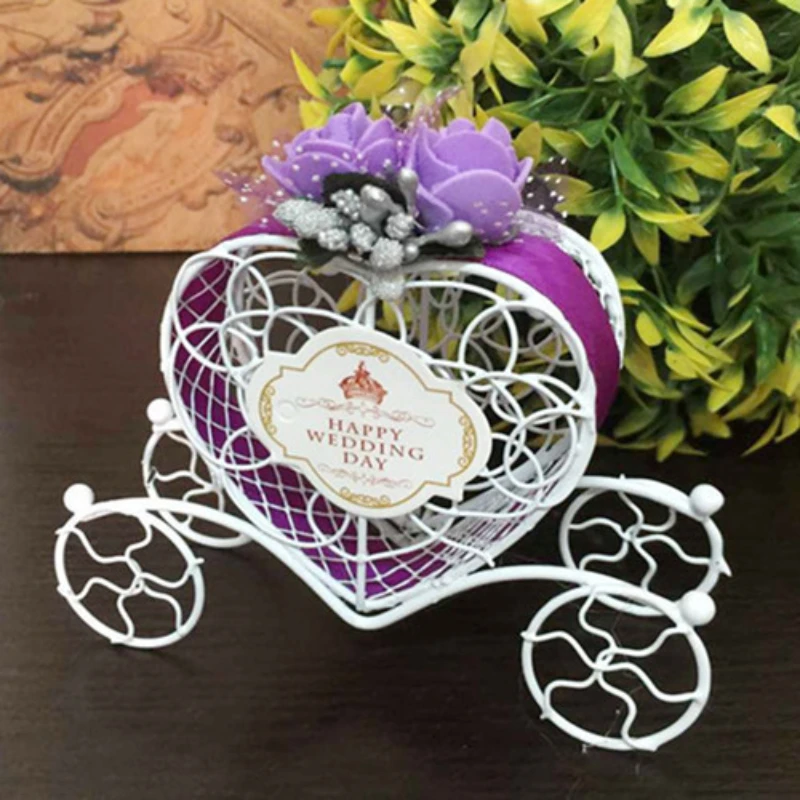 

European-style Creative Heart-shaped Candy Box Exquisite Wrought Iron Candy Packaging Box Wedding Festival Celebration Supplies