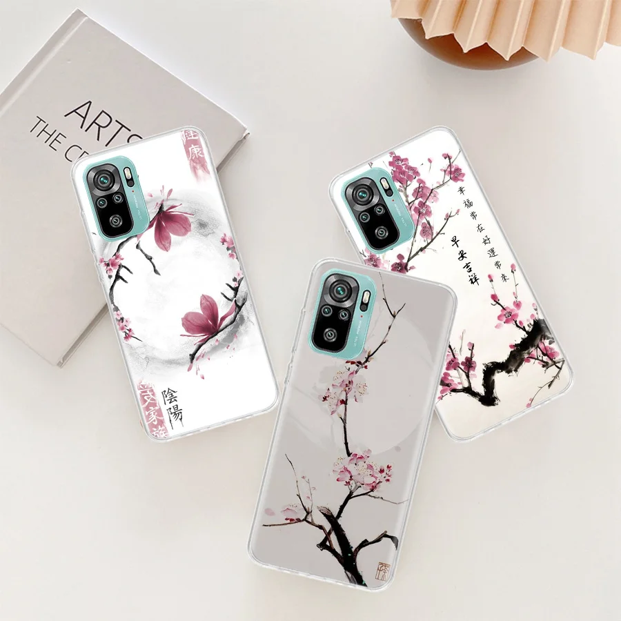 Чехол для телефона Cherry Blossom Tree Xiaomi Redmi Note 13 Pro Plus 5G Cover 10 10A 10C 12 12C 9A 9C 9T 8A 7A 6A 9 8 7 6 K70 K60 Pr