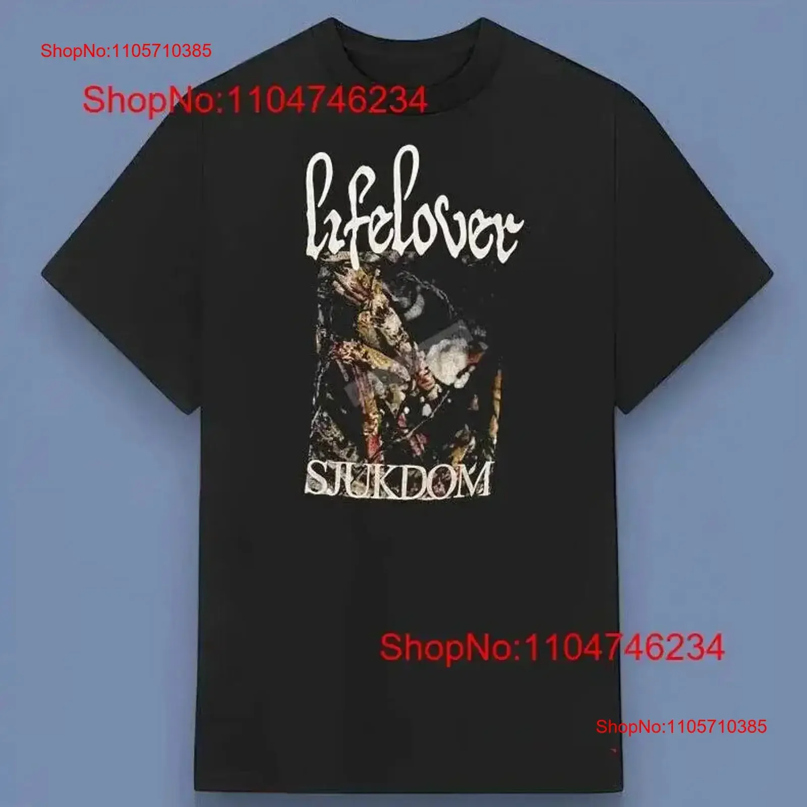 Фото НОВИНКА: Винтажная футболка Lifelover Sjukdom Album для фанатов, все размеры S-4XL, мягкая, дизайнерская, модная, винтажная, с эффектом потертости. №1