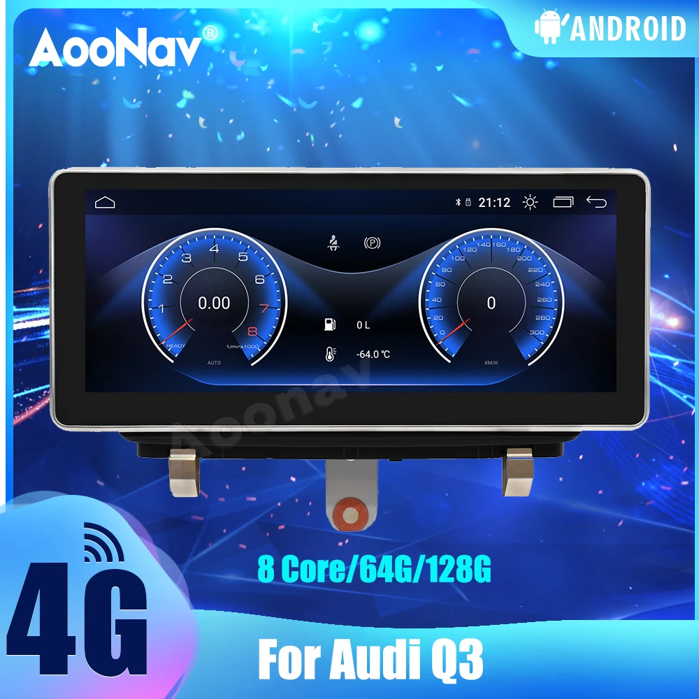 

2Din 128G For Audi Q3 2015 Car Radio Touch Sceen Android 10.0 GPS Navigation Autoradio Multimedia Player