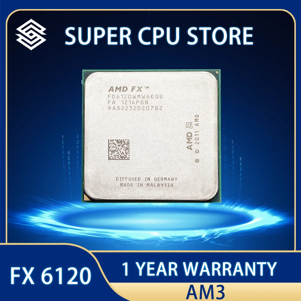 

Процессор AMD FX-Series FX-6120 FX6120 FX 6120 3,5 ГГц шестиядерный центральный процессор FD6120WMW6KGU разъем AM3 +