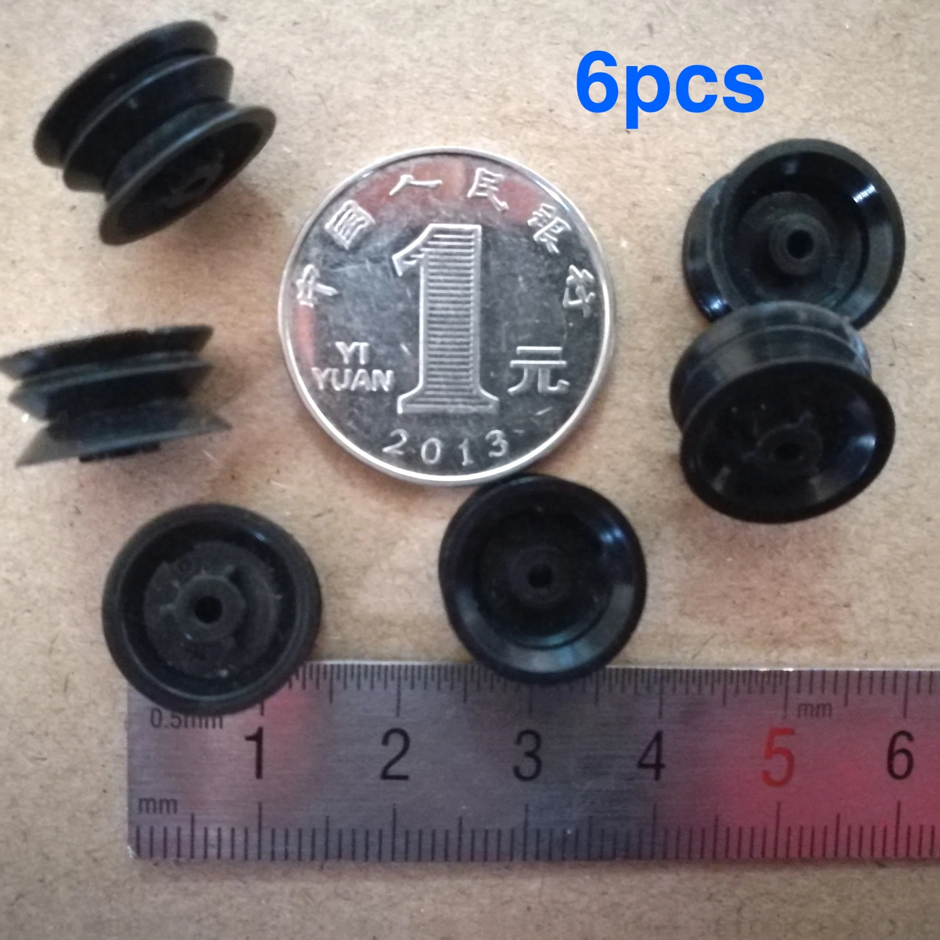 6 шт., двухслойный шкив для магнитолы, 14,5x2x7,5 мм