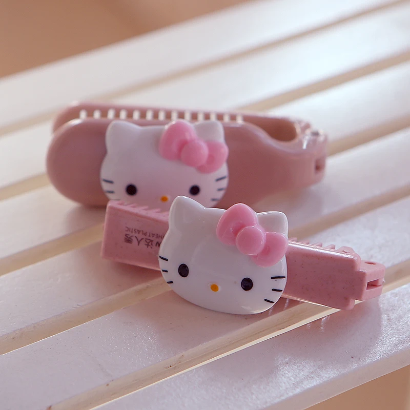 

Hello Kitty Comb Cute Creative Portable Comb Makeup Hairdressing Folding Combs Long Hair Anti-Static Massage Dense Tooth girls