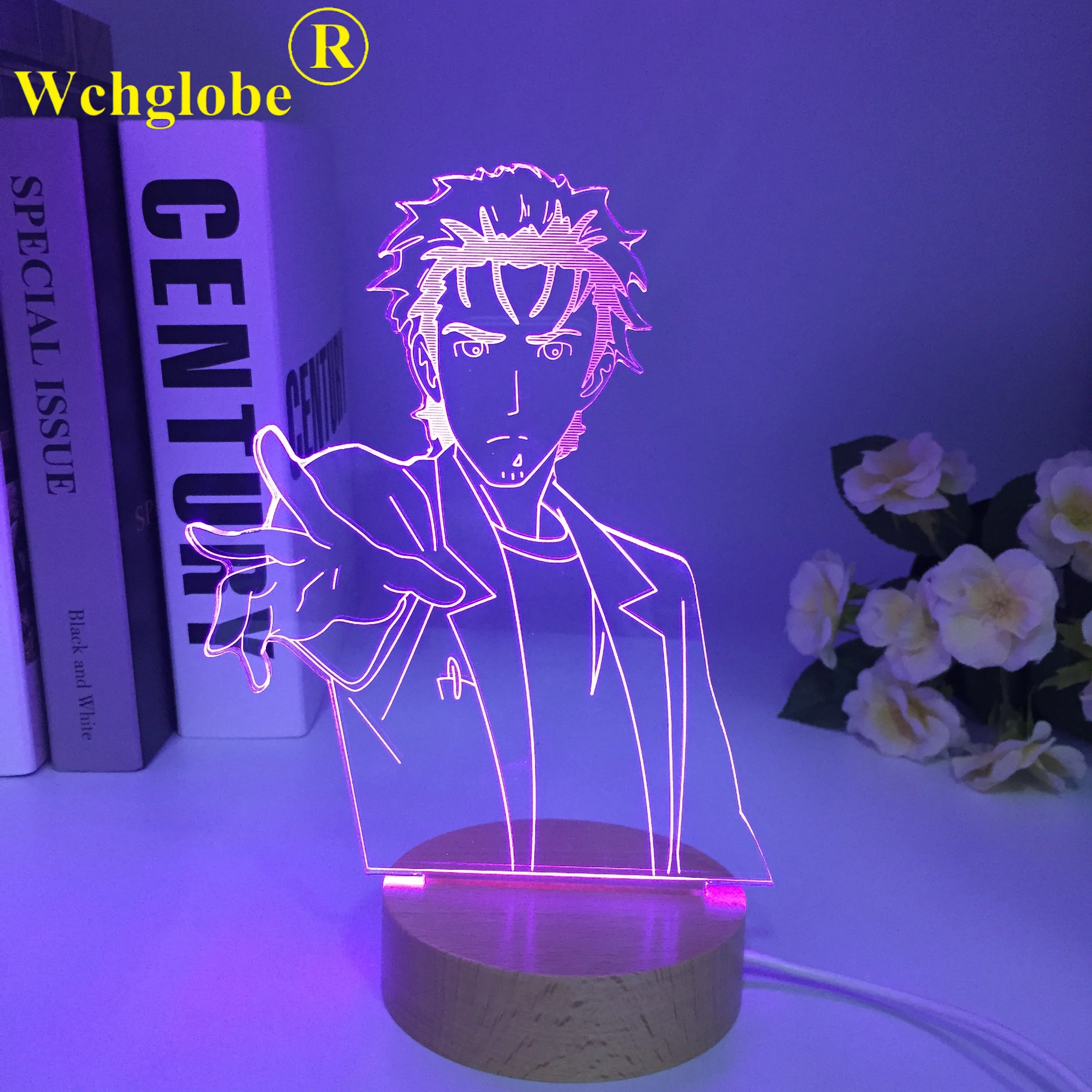 

NAHOYA KAWATA SMILEY TOKYO MANJI TOKYO REVENGERS 3D LED Nightlight USB Powered Atmosphere Desk Lamp Kid Gift Wooden Anime Decor
