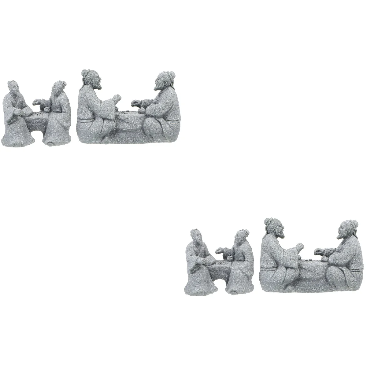 

Figurines Cottage House Mini Miniature Garden Figurine Sculptures Pot Bonsaimodel Fisherman Sand Accessories Men People Statues