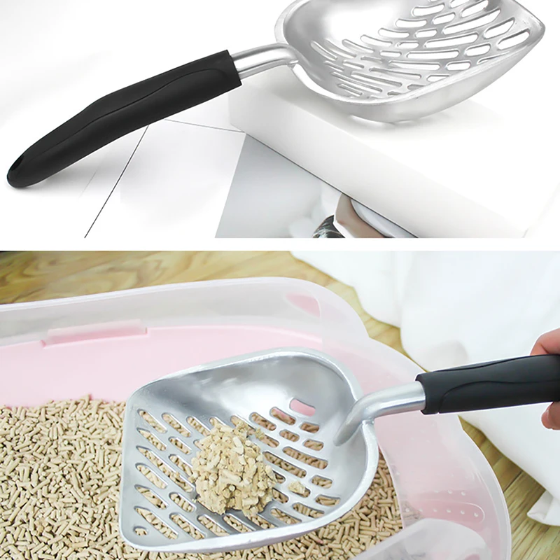 

Cat Litter Scoop Metal Litter Scoop For Kitty Sifter With Deep Shovel And Ergonomic Handle Made Of Heavy Duty Stainless Steel