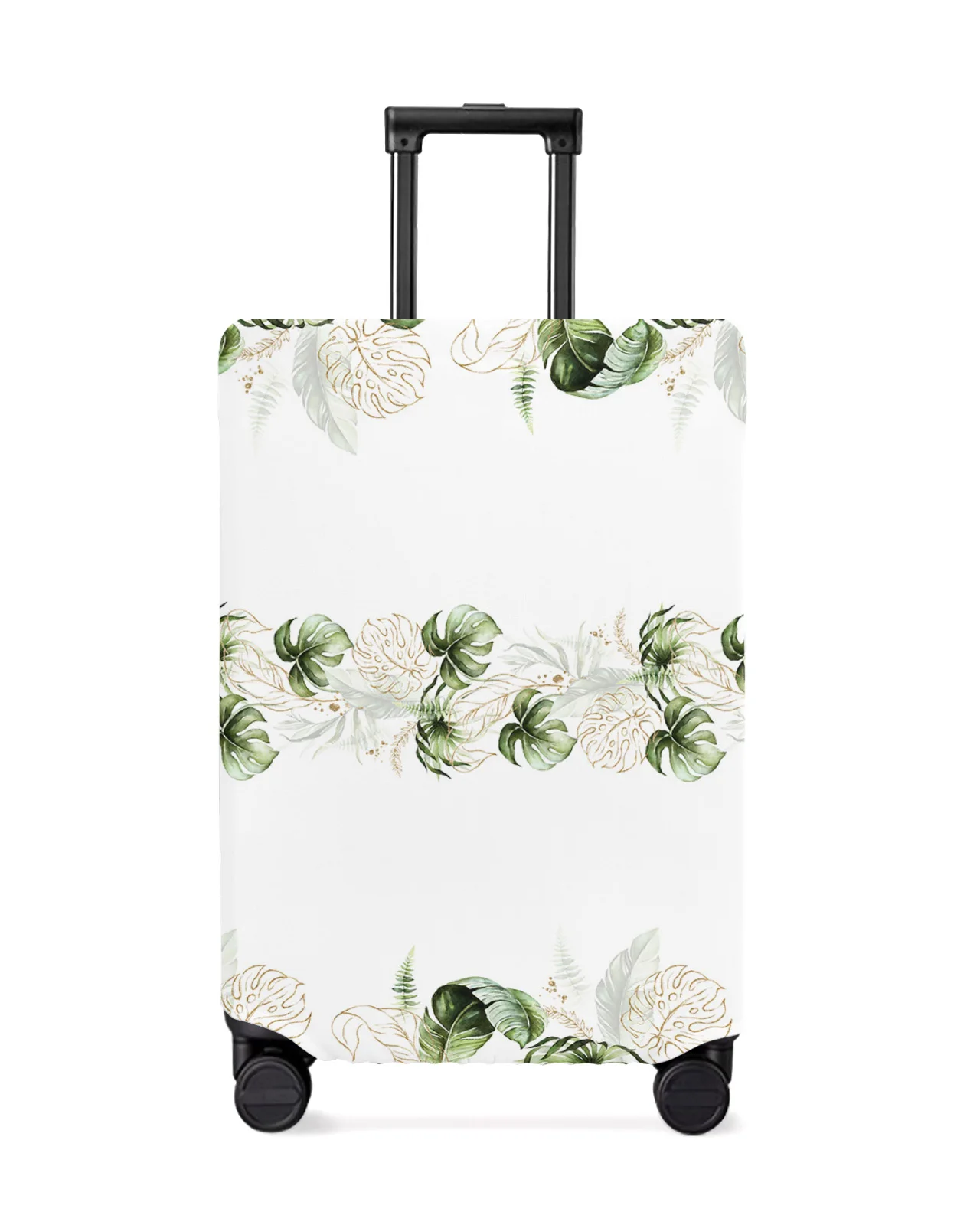 

Watercolor Palm Green Leaves Plant Travel Luggage Cover Elastic Baggage Cover Suitcase Case Dust Cover Travel Accessories