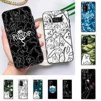 ruichi rip n dip cat phone case for samsung galaxy note 10pro 20ultra cover for note 20 note10lite m30s