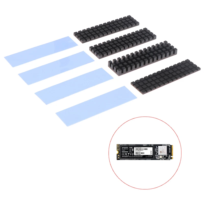 

SSD Heat Sink Kit Computer Cooler Copper Radiator Accessories With Thermal Pad For Cooling